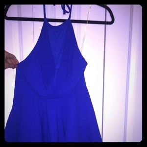 Fancy blue halter top